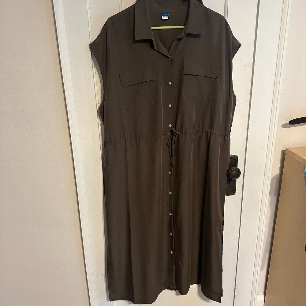 OLD NAVY | Midi Green Dress